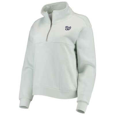 MLB Light Washington Nationals Two-Hit Quarter-Zip Pullover Top