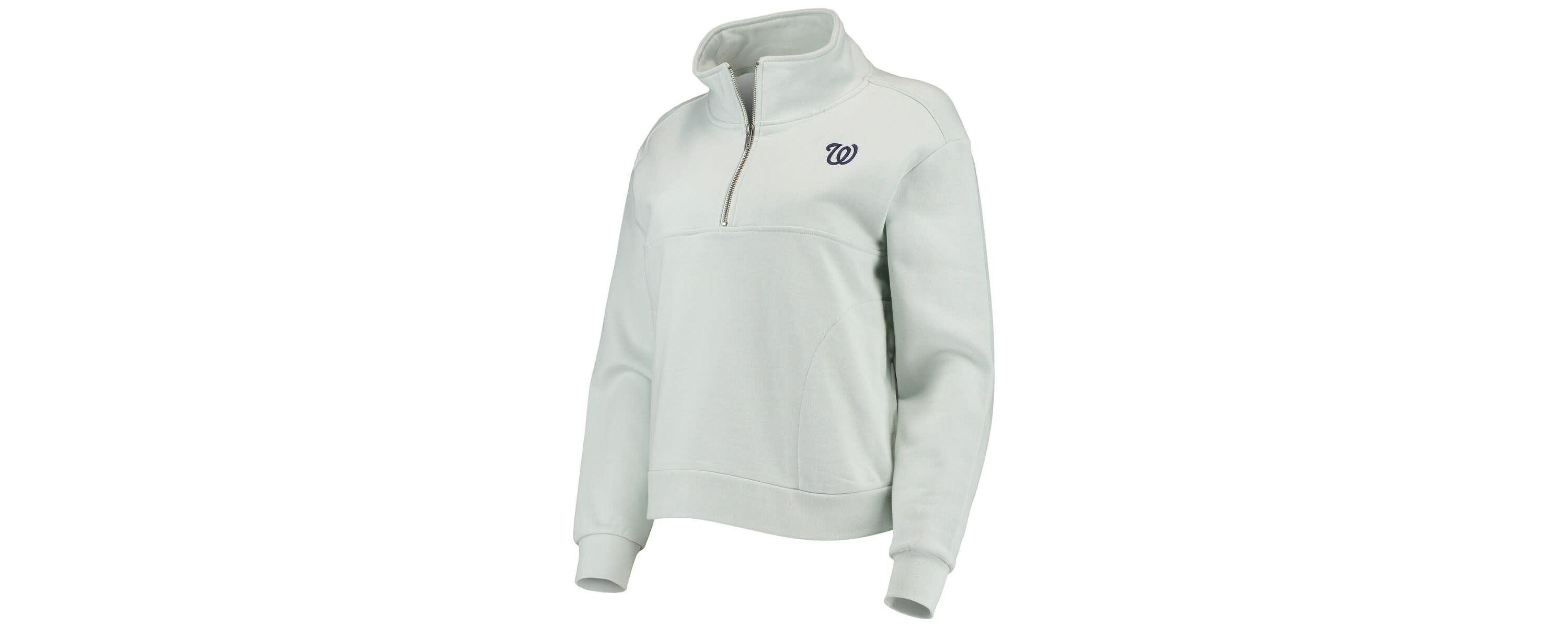 MLB Light Washington Nationals Two-Hit Quarter-Zip Pullover Top