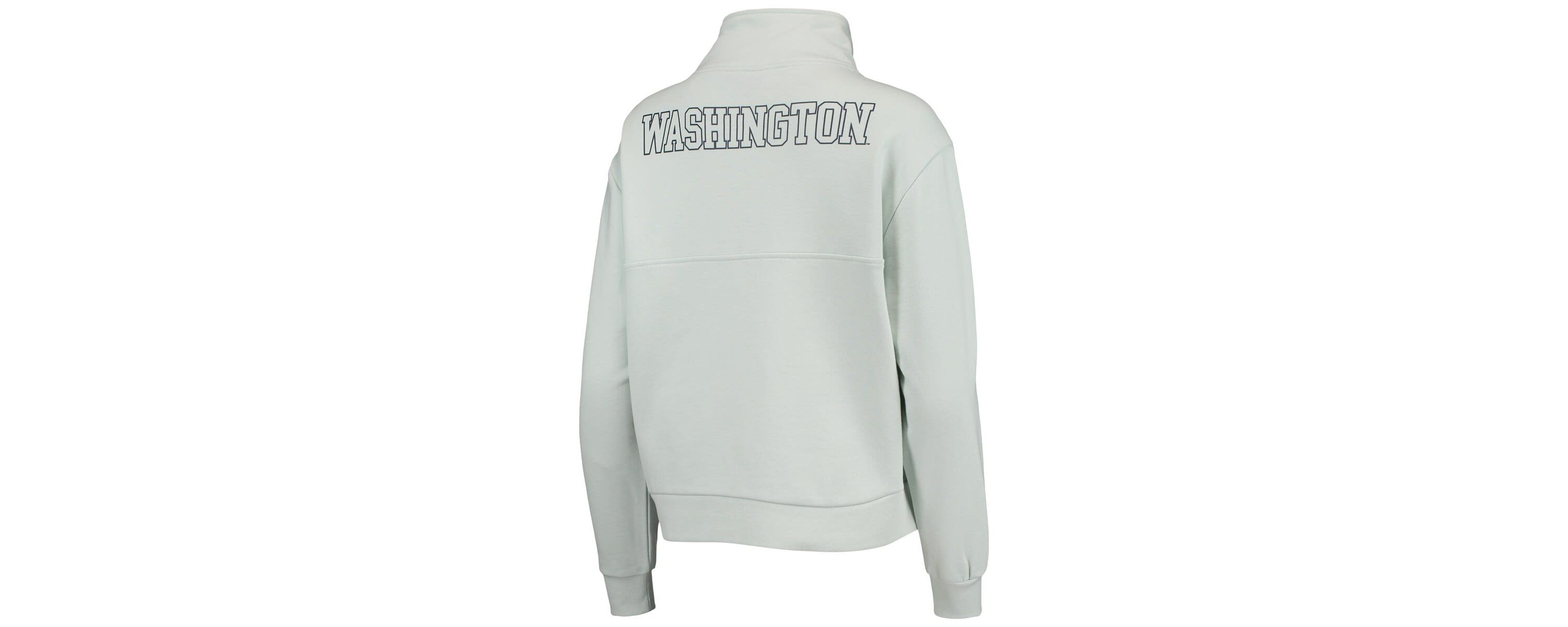 MLB Light Washington Nationals Two-Hit Quarter-Zip Pullover Top