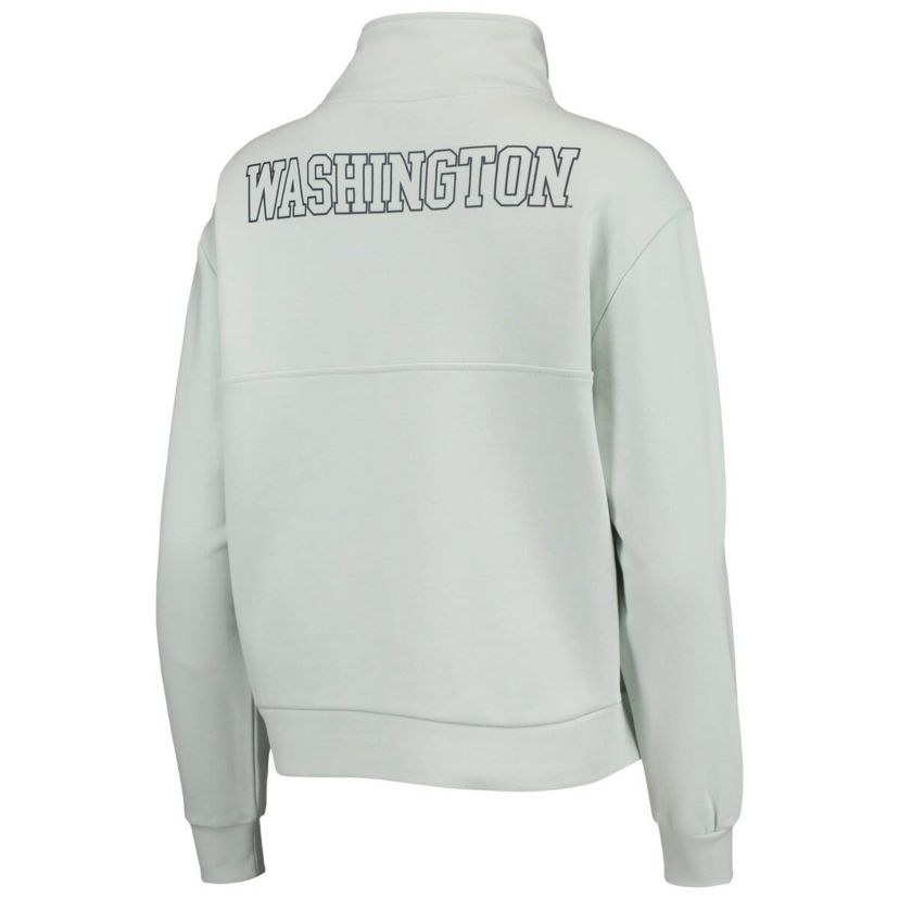 MLB Light Washington Nationals Two-Hit Quarter-Zip Pullover Top