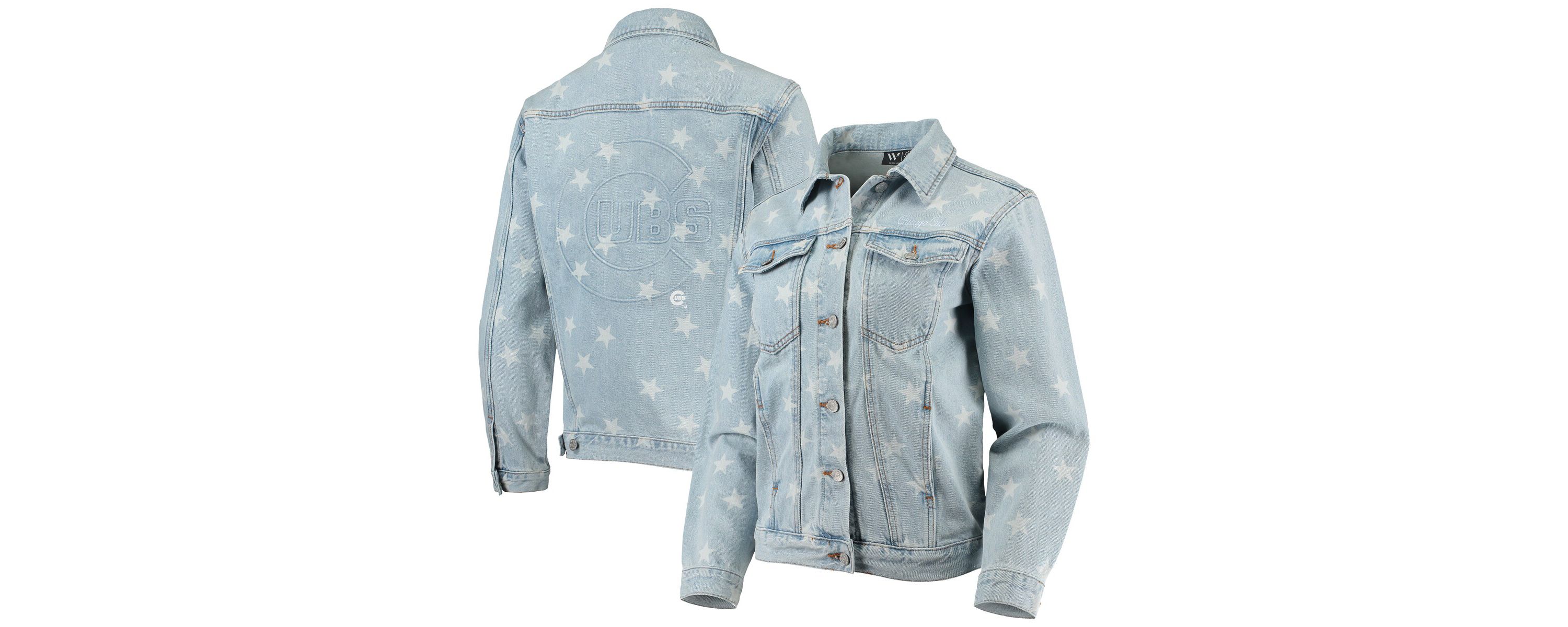 MLB Chicago Cubs Allover Print Button-Up Jacket