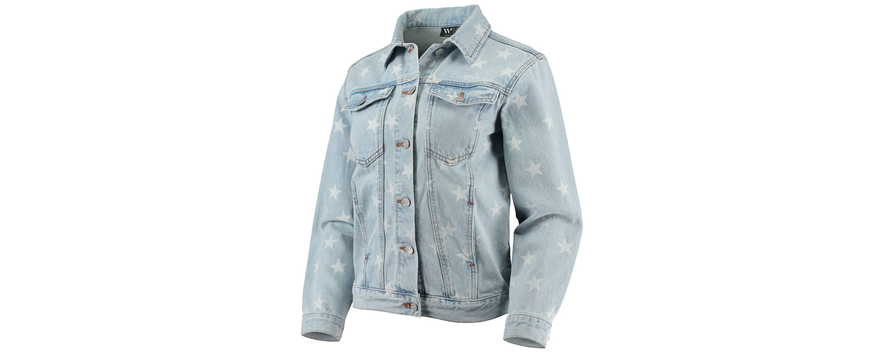 MLB Chicago Cubs Allover Print Button-Up Jacket