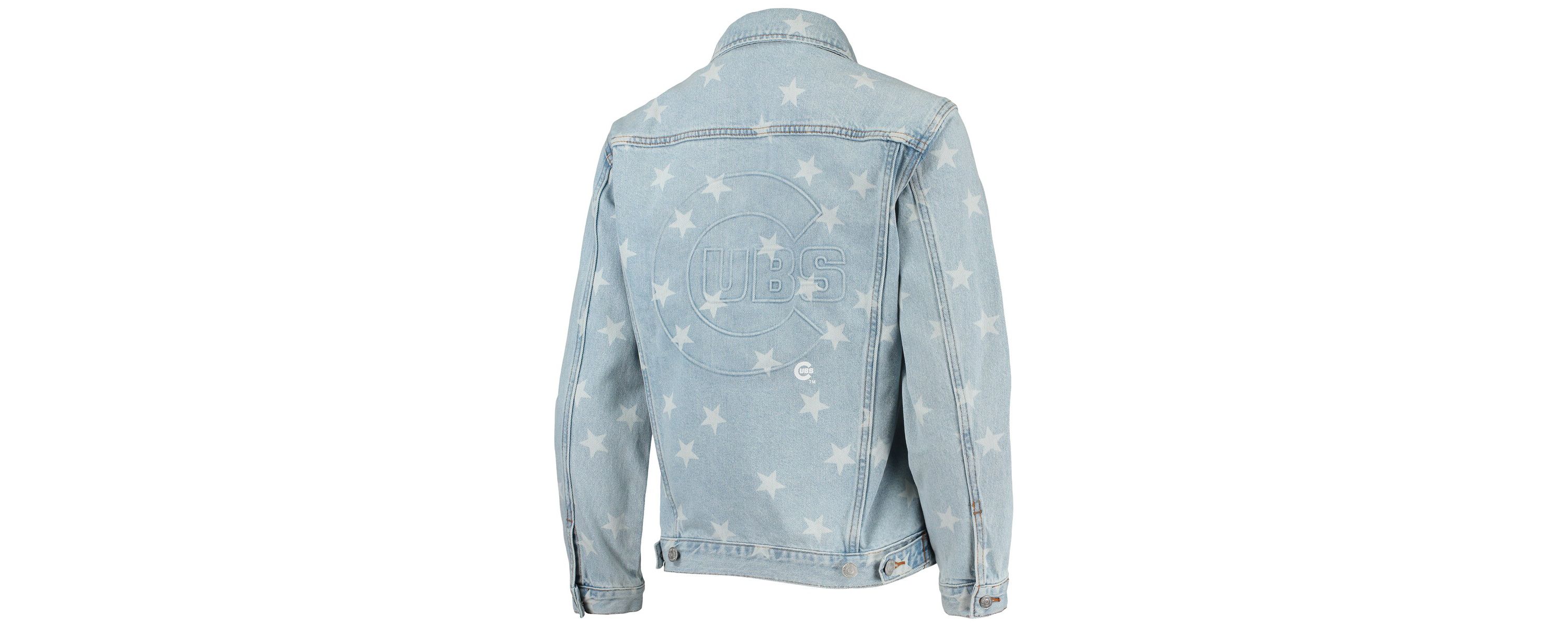 MLB Chicago Cubs Allover Print Button-Up Jacket