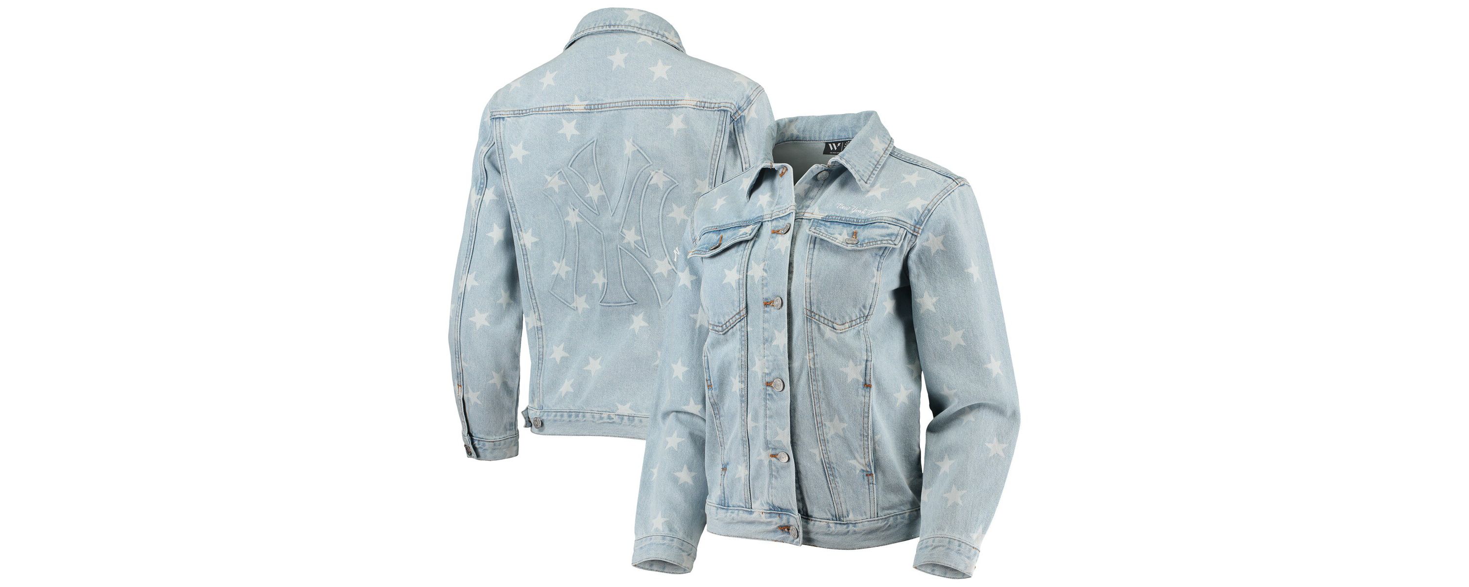 MLB New York Yankees Allover Print Button-Up Jacket