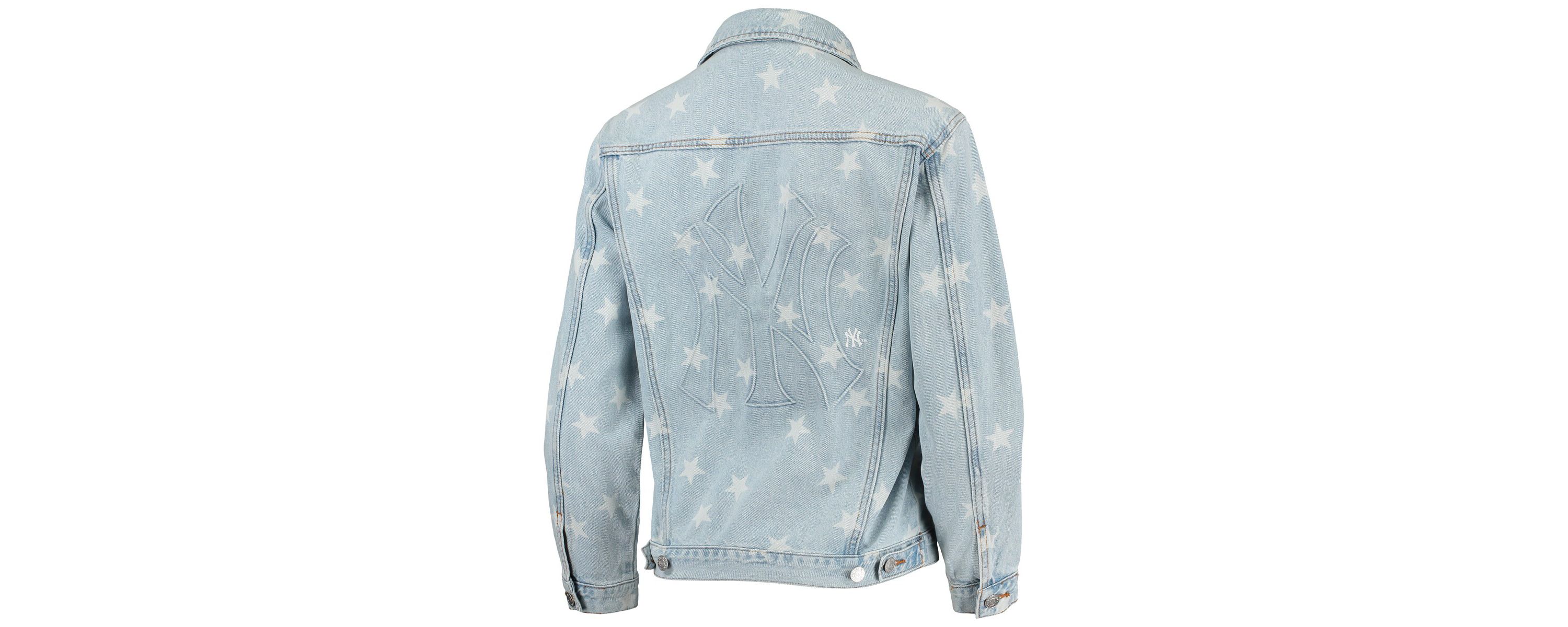 MLB New York Yankees Allover Print Button-Up Jacket
