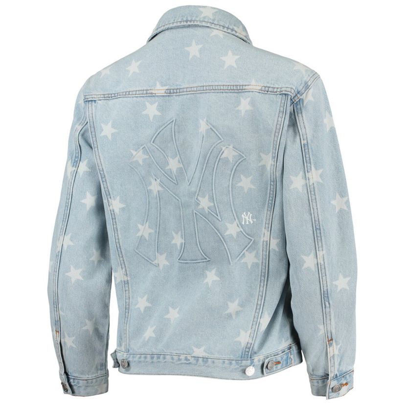 MLB New York Yankees Allover Print Button-Up Jacket