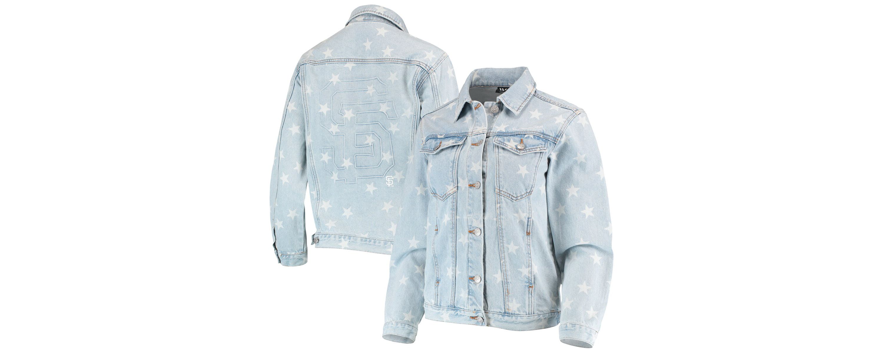 MLB San Francisco Giants Allover Print Button-Up Jacket