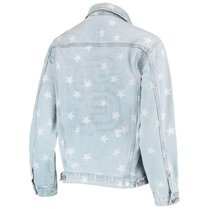 MLB San Francisco Giants Allover Print Button-Up Jacket