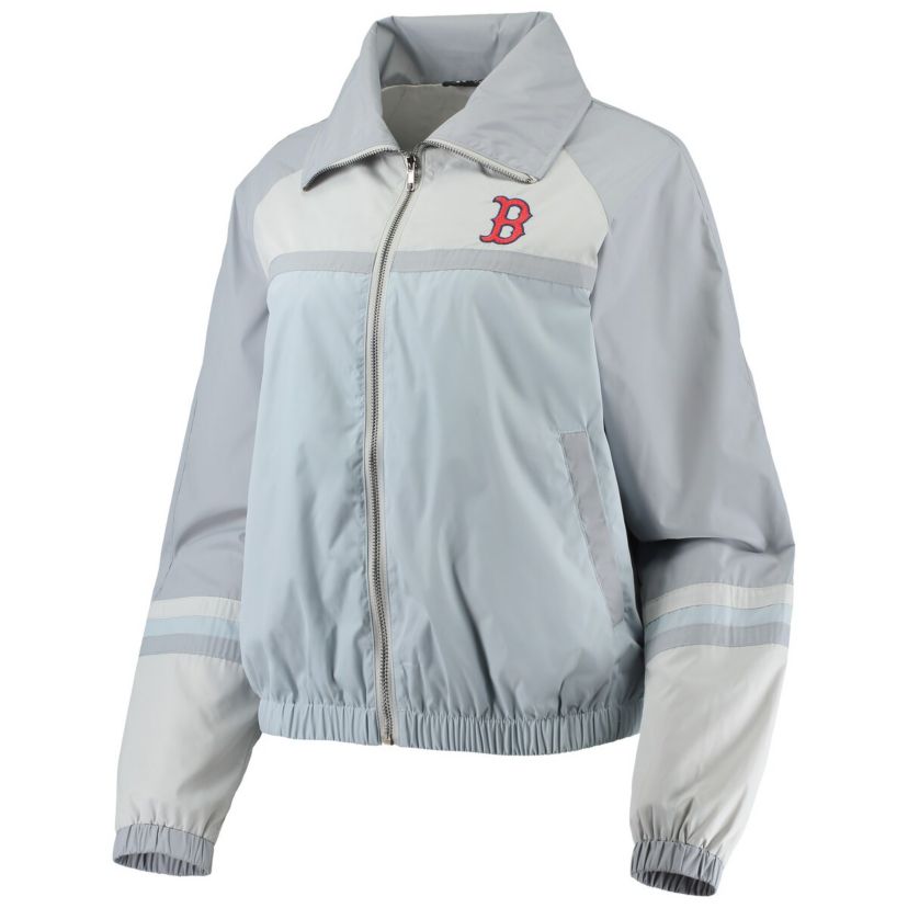 Boston Red Sox MLB Boston Sox Colorblock Track Raglan Full-Zip Jacket