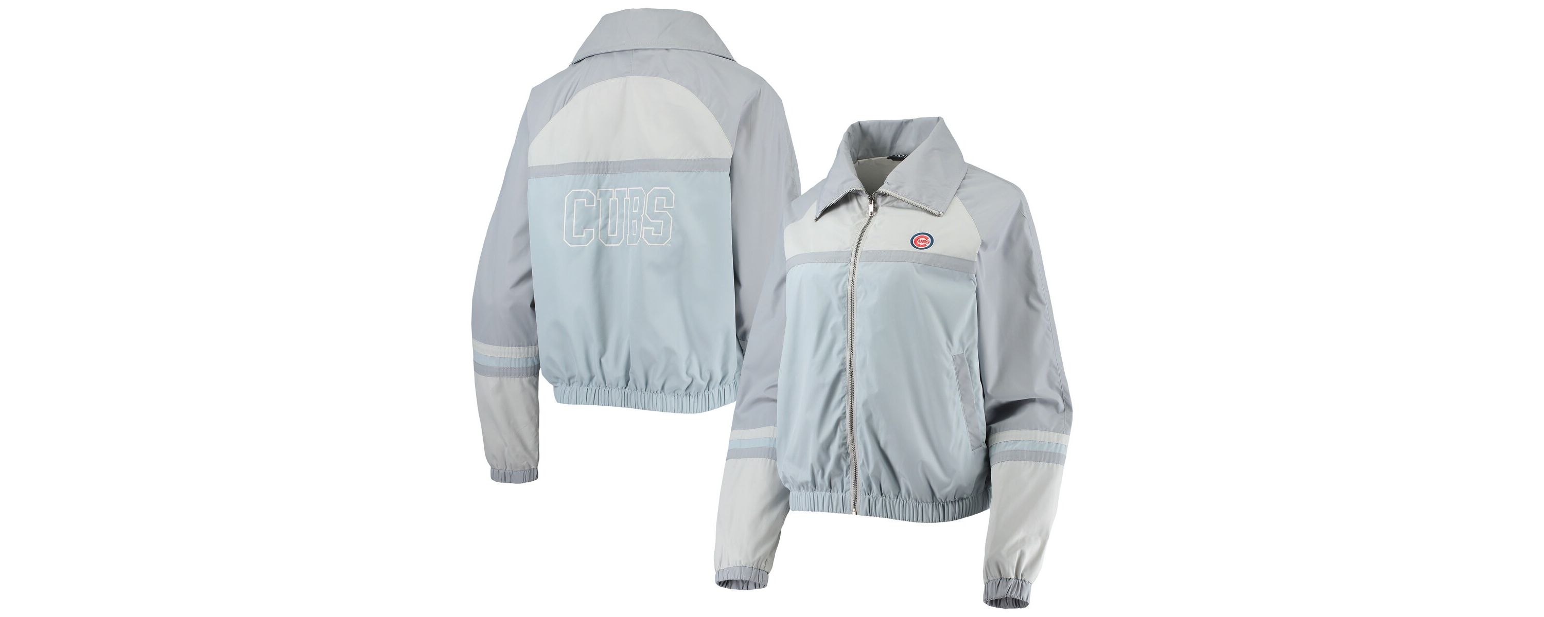MLB Chicago Cubs Colorblock Track Raglan Full-Zip Jacket