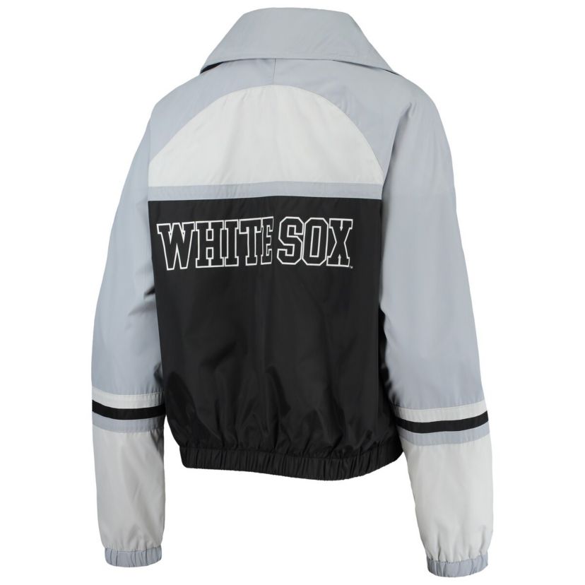 Chicago White Sox MLB Chicago Sox Colorblock Track Raglan Full-Zip Jacket