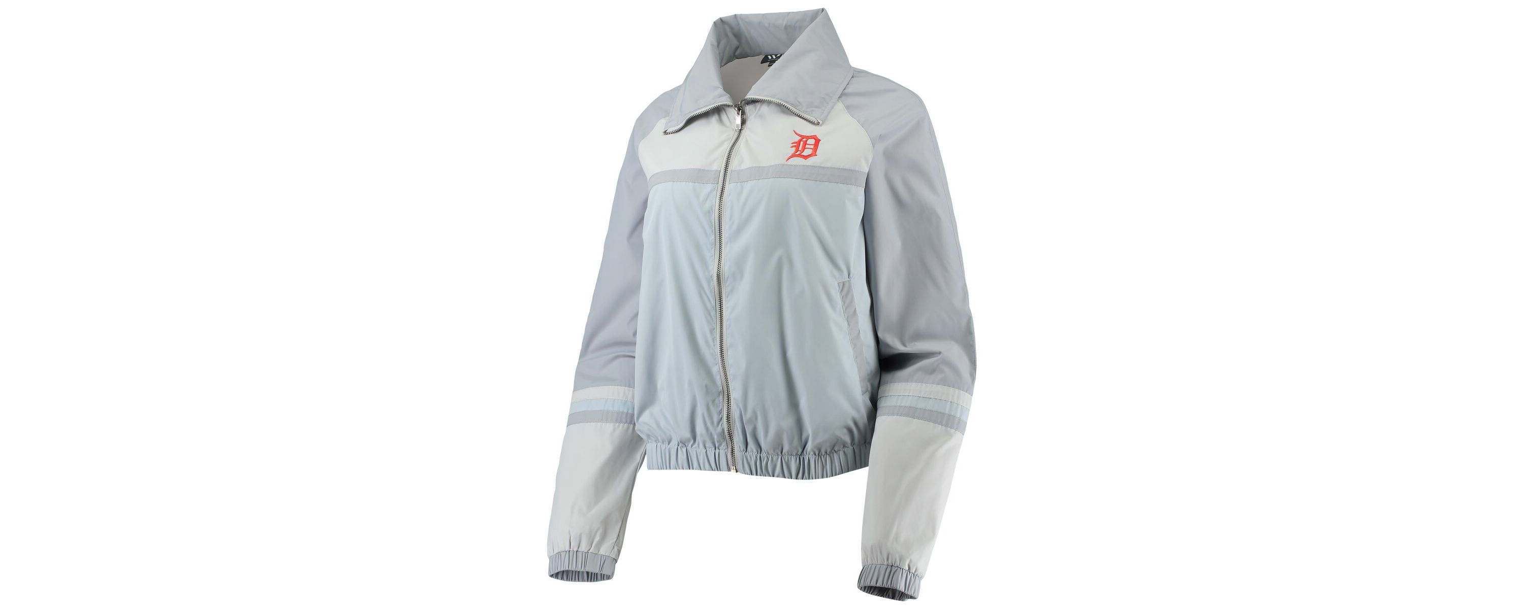 MLB Detroit Tigers Colorblock Track Raglan Full-Zip Jacket