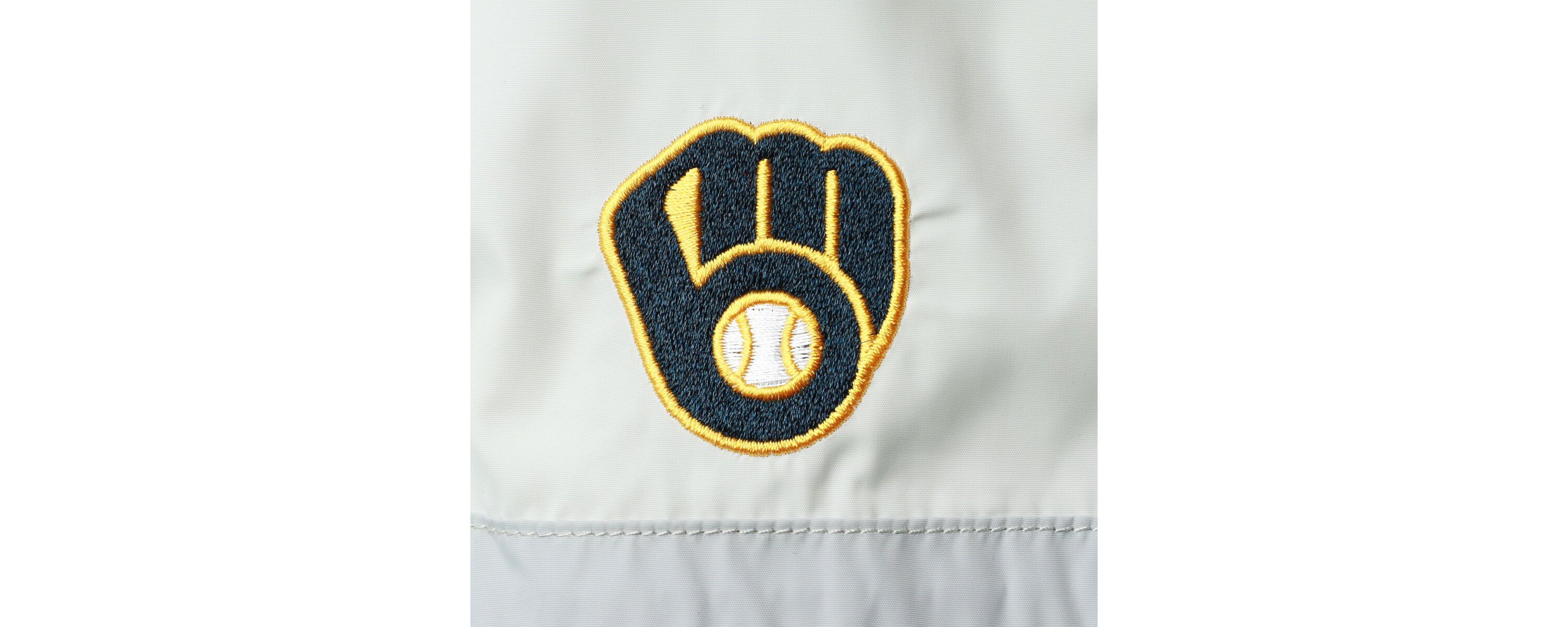 MLB Milwaukee Brewers Colorblock Track Raglan Full-Zip Jacket