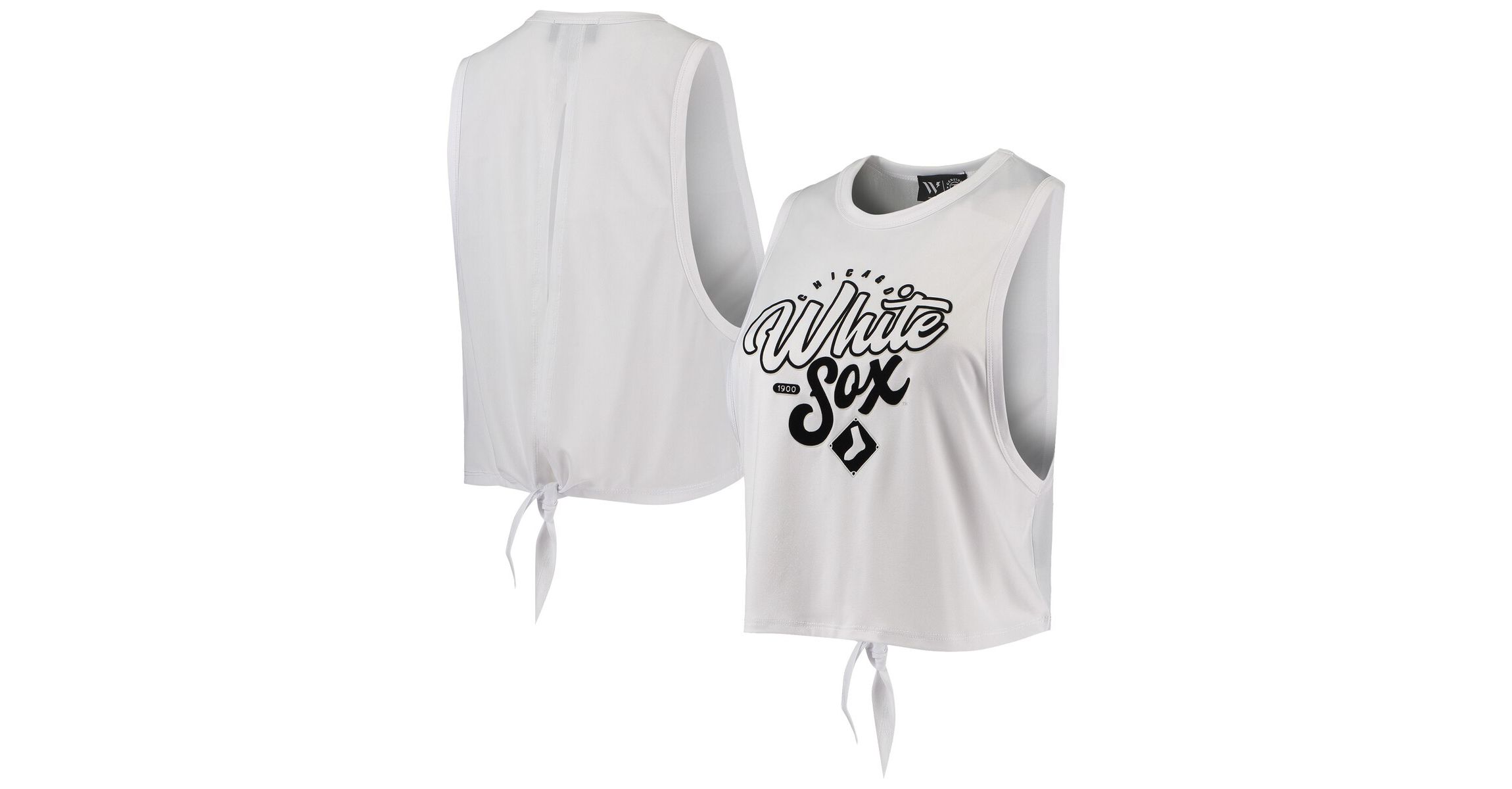 Chicago White Sox MLB Chicago Sox Open Back Twist-Tie Tank Top