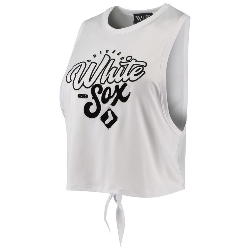Chicago White Sox MLB Chicago Sox Open Back Twist-Tie Tank Top