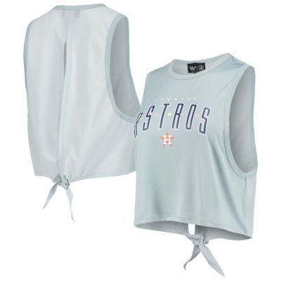 MLB Light Houston Astros Open Back Twist-Tie Tank Top