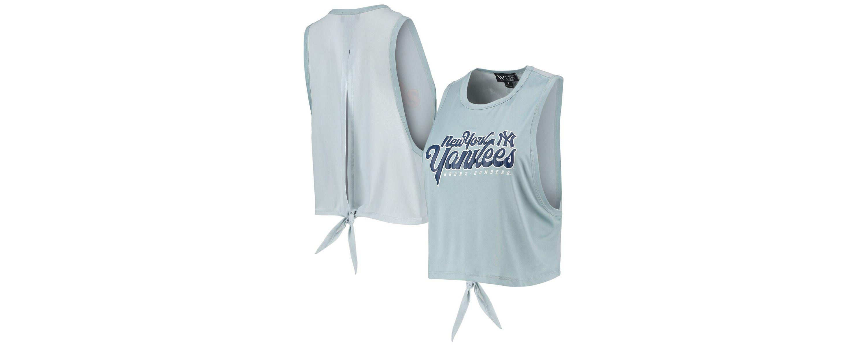 MLB Light New York Yankees Open Back Twist-Tie Tank Top