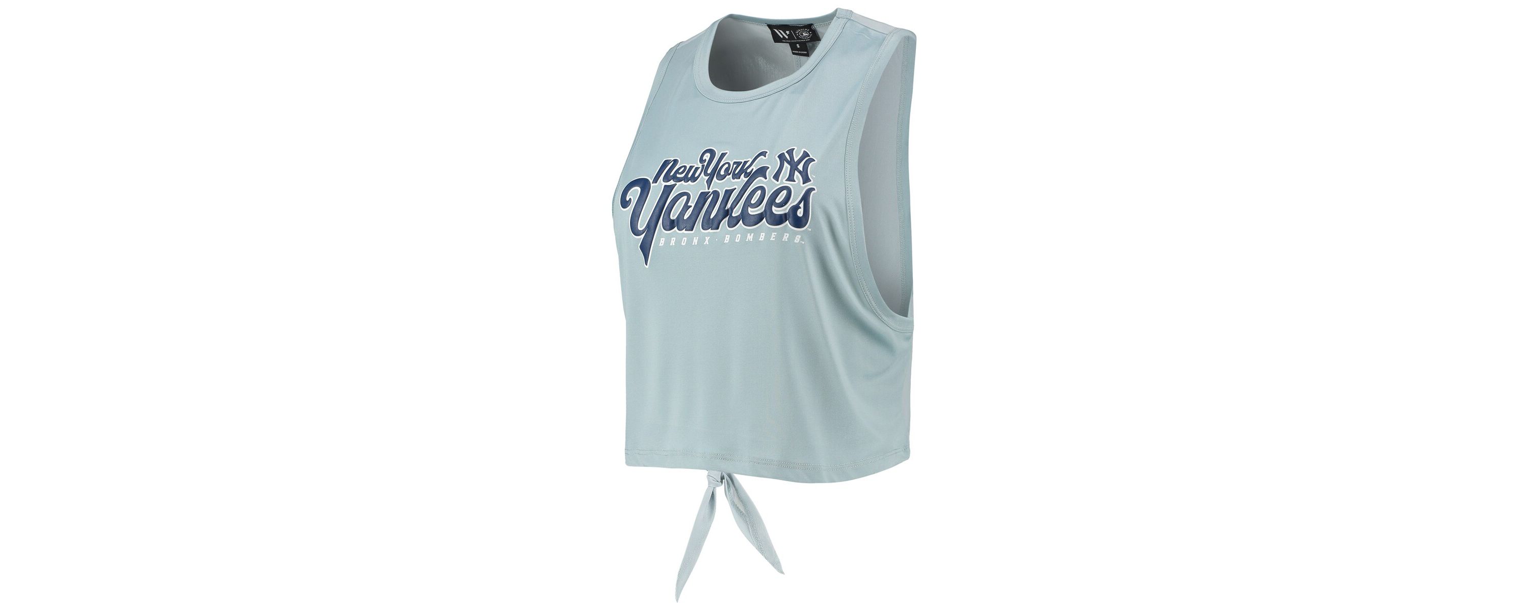 MLB Light New York Yankees Open Back Twist-Tie Tank Top