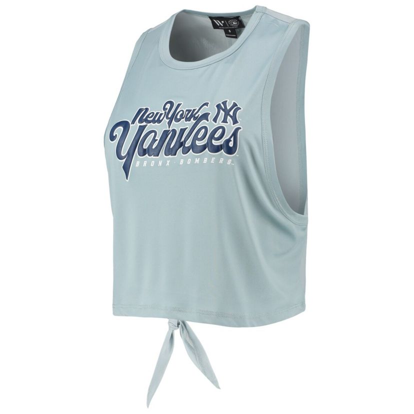MLB Light New York Yankees Open Back Twist-Tie Tank Top