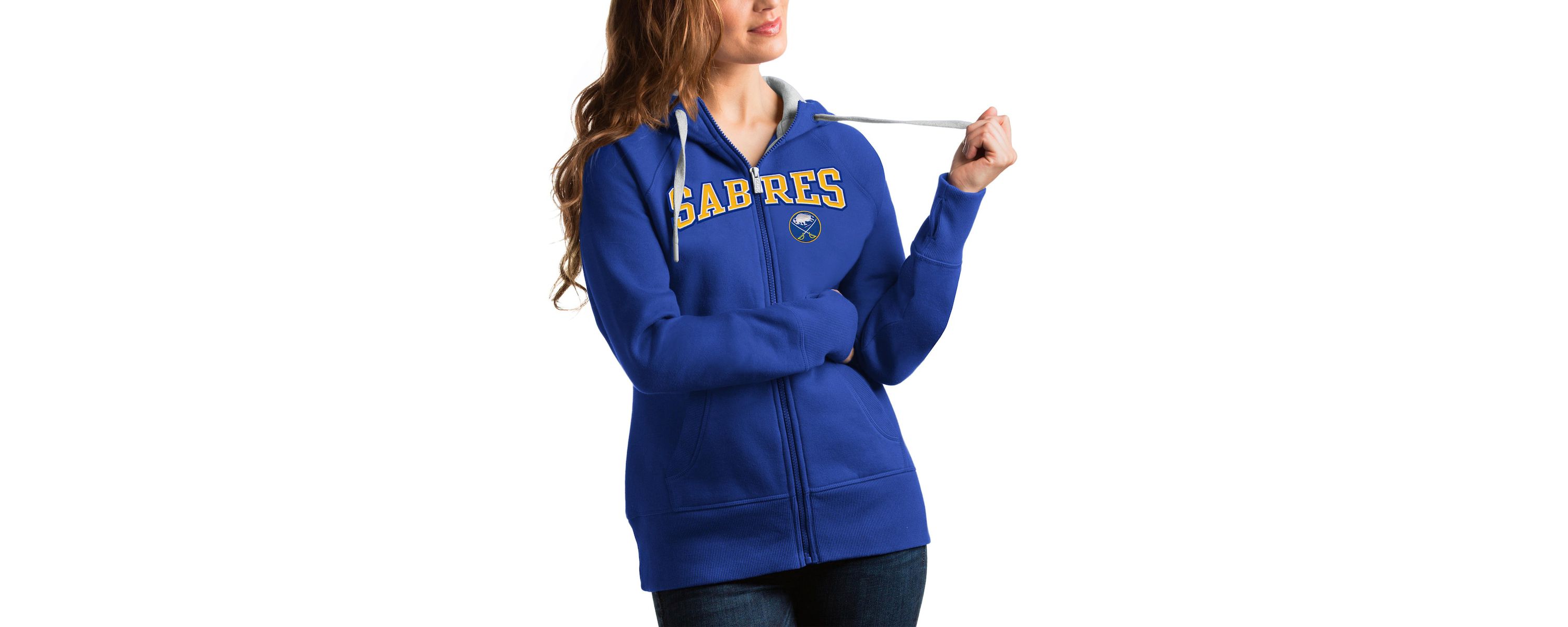NHL Buffalo Sabres Wordmark Victory Full-Zip Hoodie