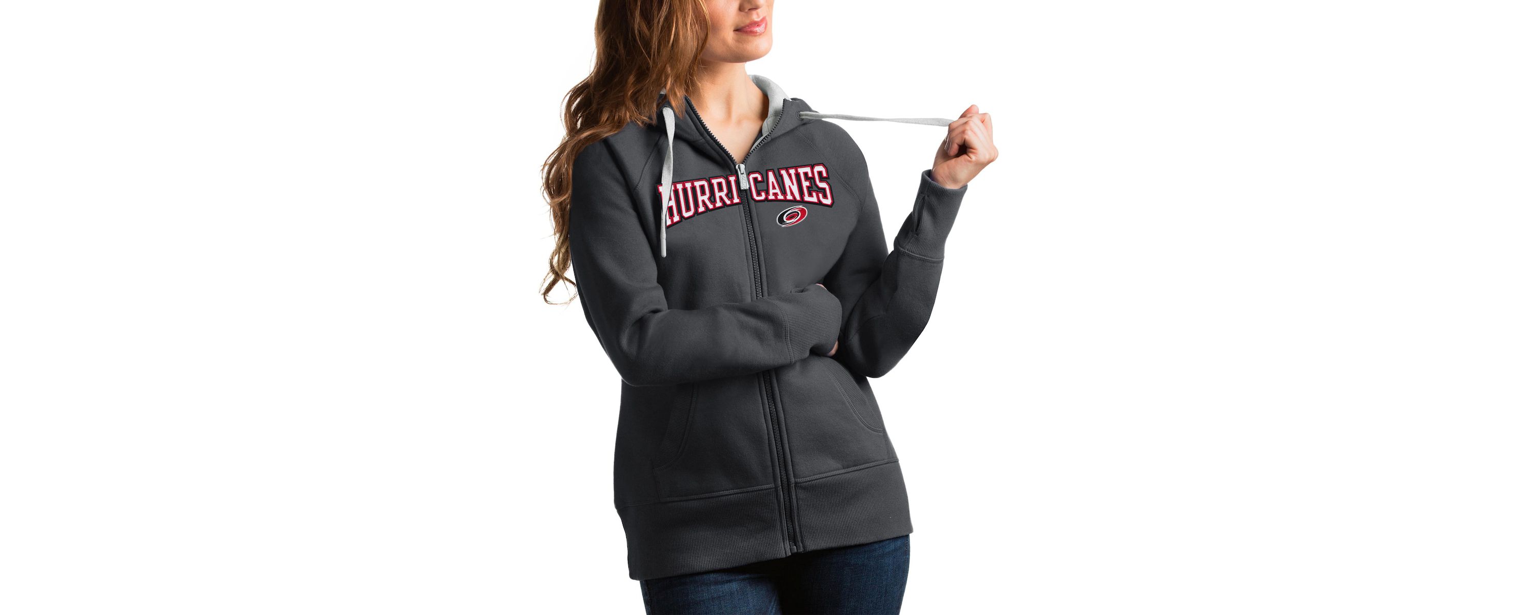 NHL Carolina Hurricanes Wordmark Victory Full-Zip Hoodie