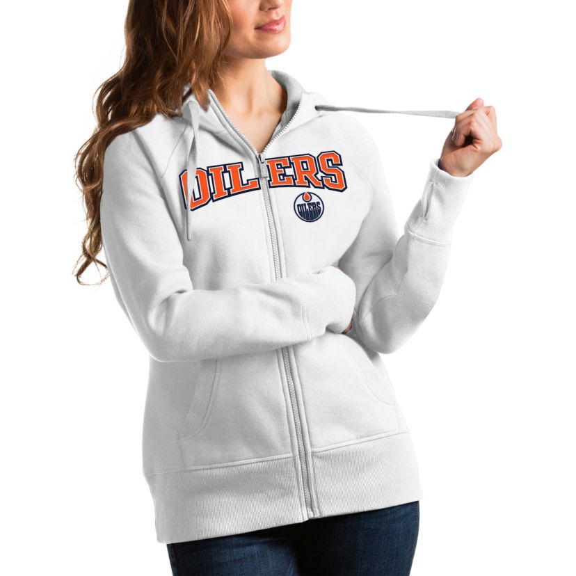 NHL Edmonton Oilers Wordmark Victory Full-Zip Hoodie