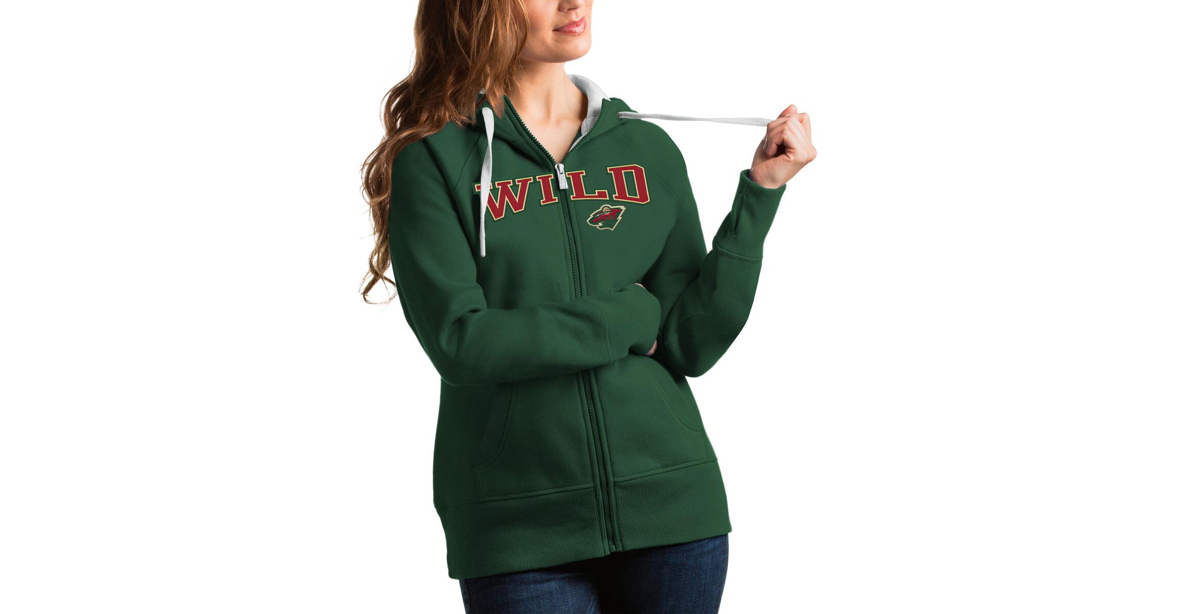 NHL Minnesota Wild Wordmark Victory Full-Zip Hoodie