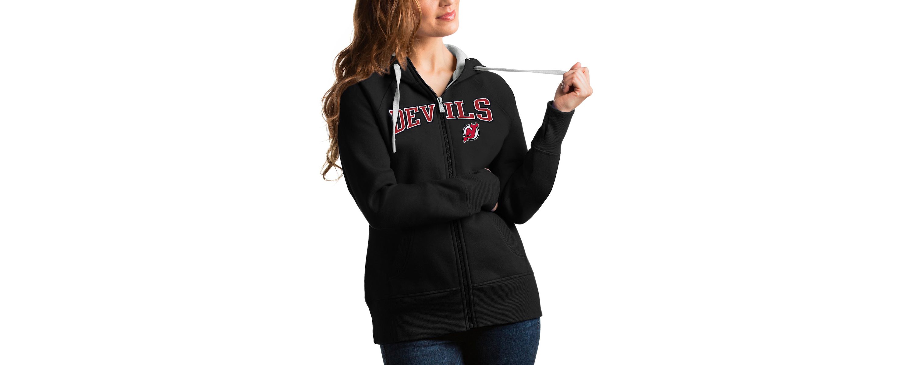 NHL New Jersey Devils Wordmark Victory Full-Zip Hoodie