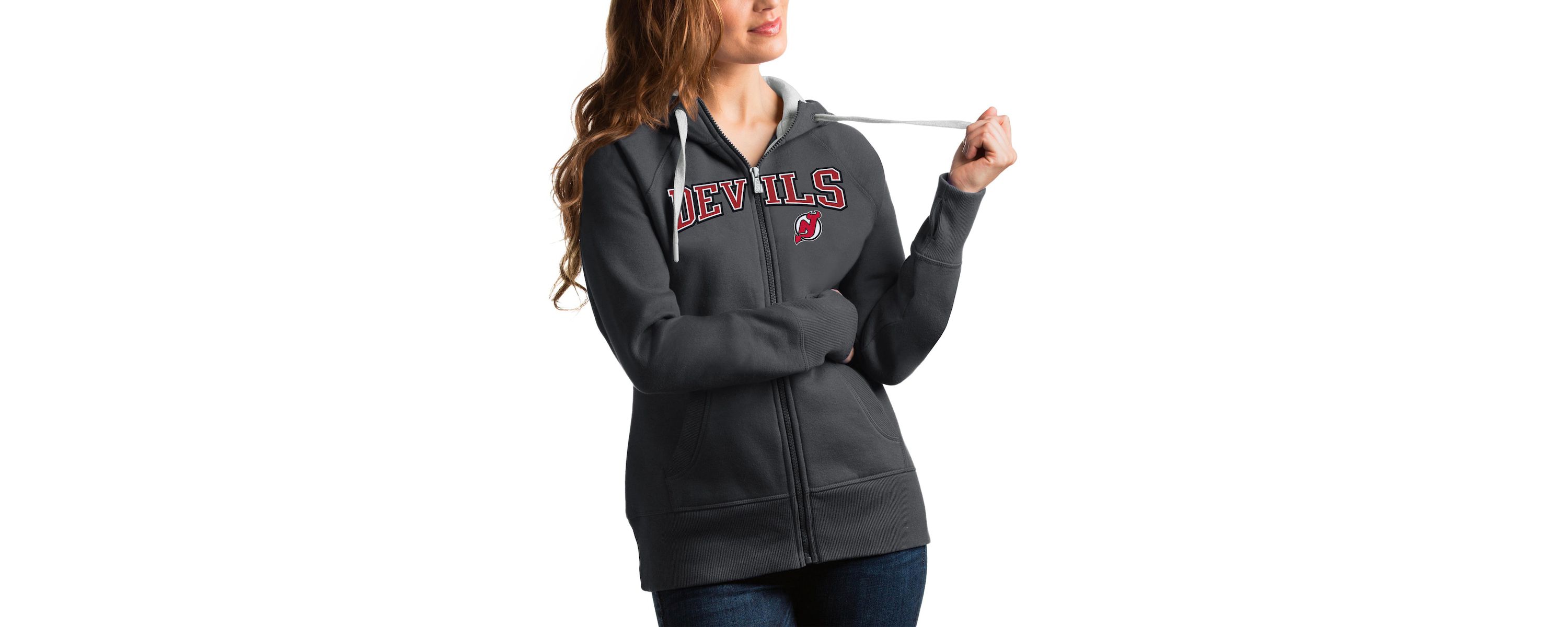 NHL New Jersey Devils Wordmark Victory Full-Zip Hoodie