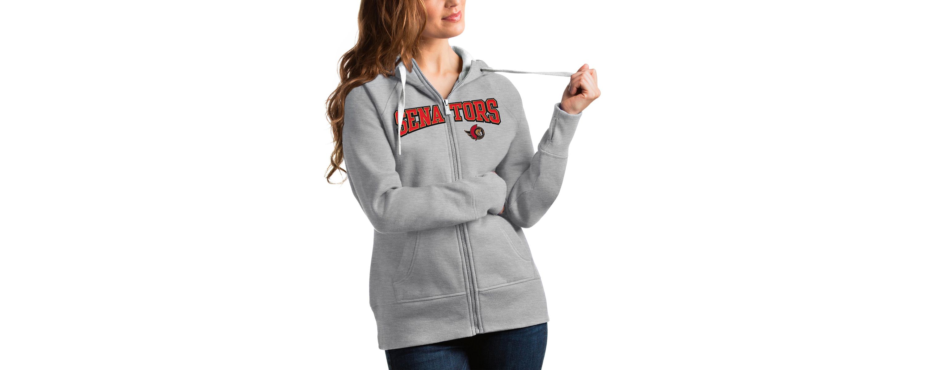 NHL ed Ottawa Senators Wordmark Victory Full-Zip Hoodie