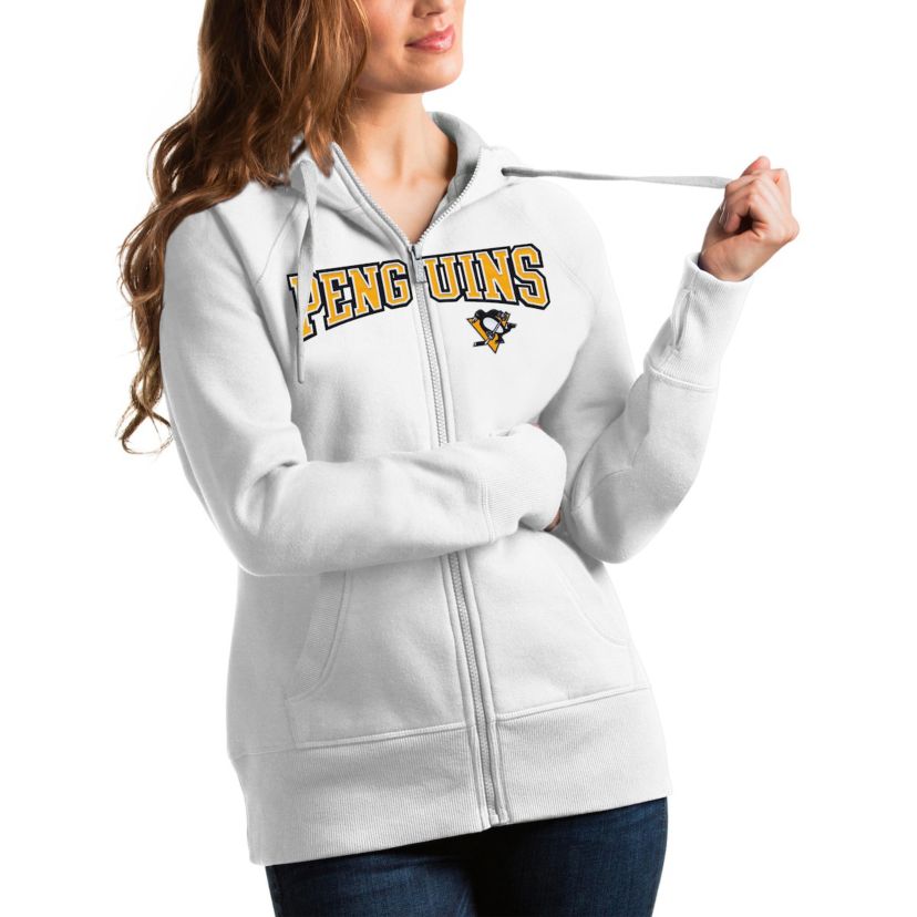 NHL Pittsburgh Penguins Wordmark Victory Full-Zip Hoodie