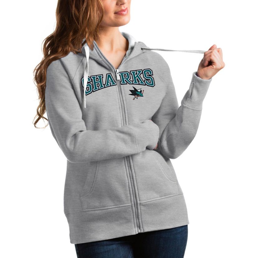 NHL ed San Jose Sharks Wordmark Victory Full-Zip Hoodie