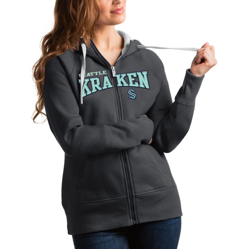 NHL Seattle Kraken Wordmark Victory Full-Zip Hoodie