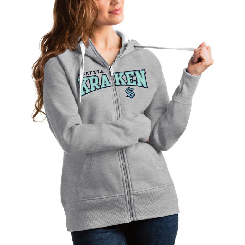 NHL ed Seattle Kraken Wordmark Victory Full-Zip Hoodie