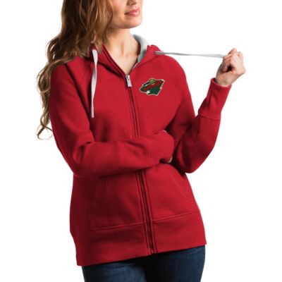 Antigua NHL Minnesota Wild Victory Full-Zip Hoodie, Red, XXL
