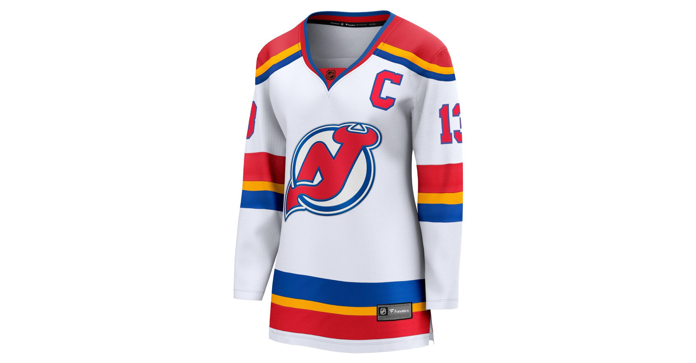 NHL Fanatics Nico Hischier New Jersey Devils Captain Patch Special Edition 2.0 Breakaway Player Jersey