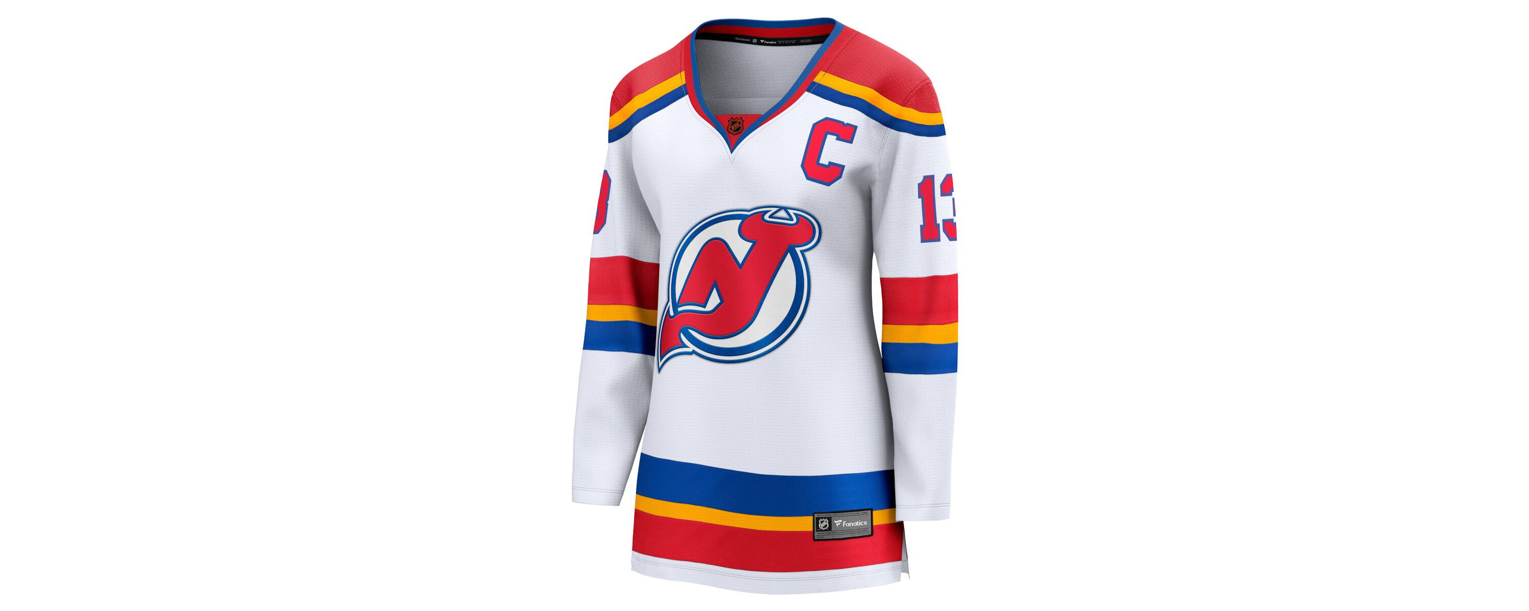 NHL Fanatics Nico Hischier New Jersey Devils Captain Patch Special Edition 2.0 Breakaway Player Jersey