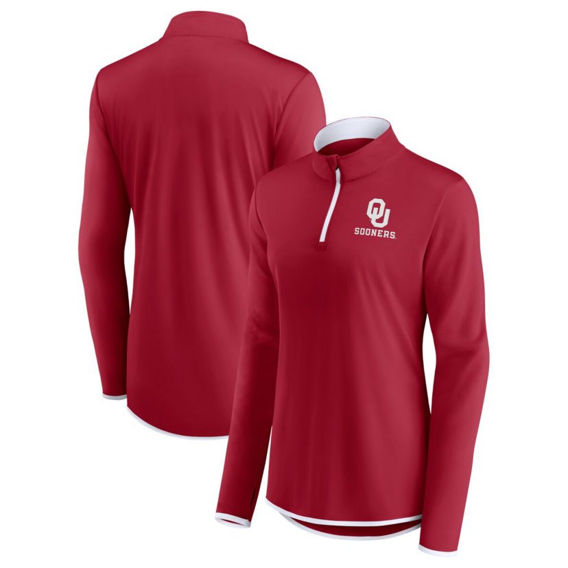 NCAA Fanatics Oklahoma Sooners Worth the Drive Quarter-Zip Top