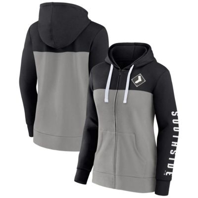 Women's Chicago White Sox MLB Fanatics Chicago Sox Take The Field Colorblocked Hoodie Full-Zip Jacket, Black, XS