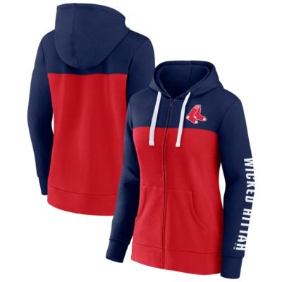 Boston Red Sox MLB Fanatics Take The Field Colorblocked Hoodie Full-Zip Jacket