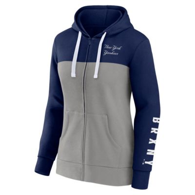 MLB Fanatics New York Yankees Take The Field Colorblocked Hoodie Full-Zip Jacket