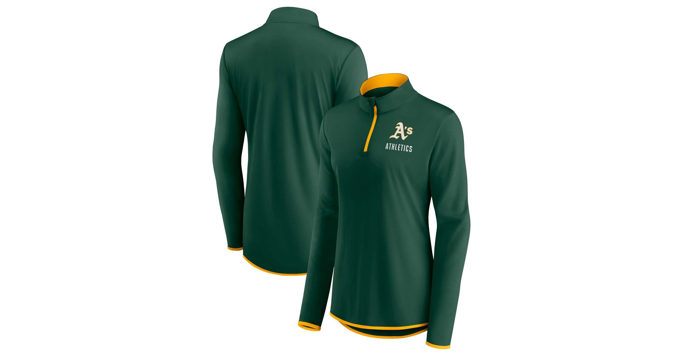Oakland Athletics MLB Fanatics Athletics Worth The Drive Quarter-Zip Jacket