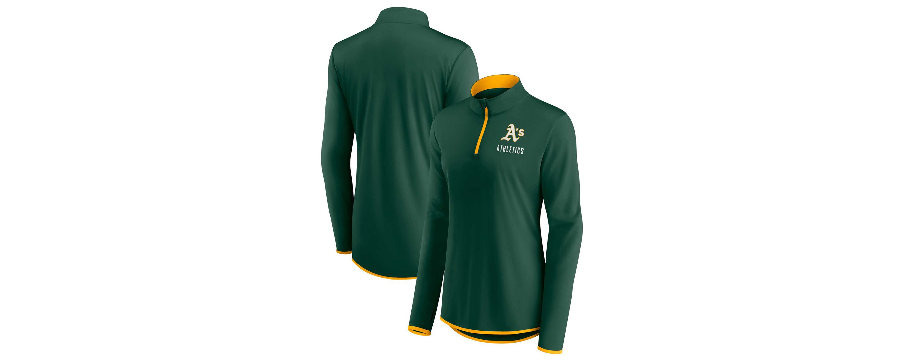 Oakland Athletics MLB Fanatics Athletics Worth The Drive Quarter-Zip Jacket