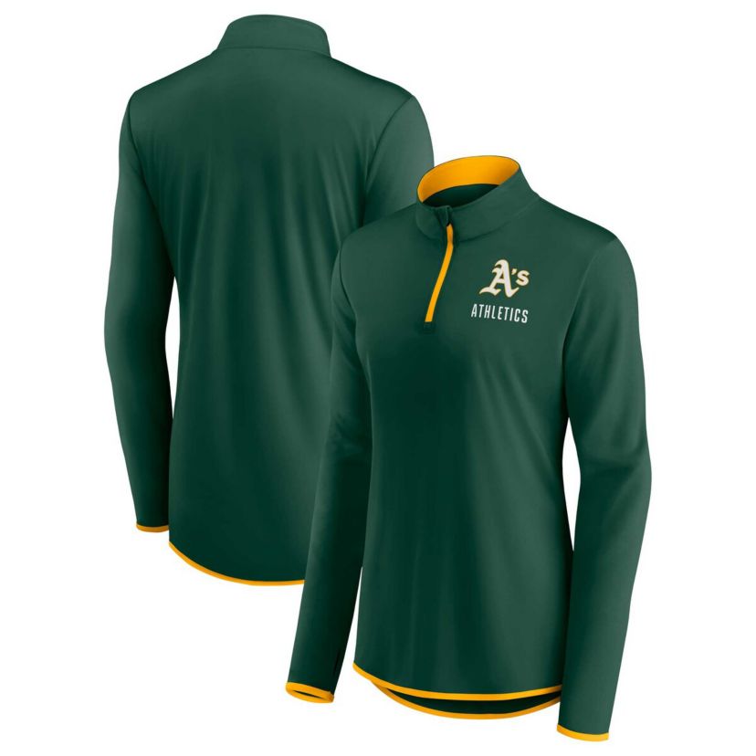 Oakland Athletics MLB Fanatics Athletics Worth The Drive Quarter-Zip Jacket
