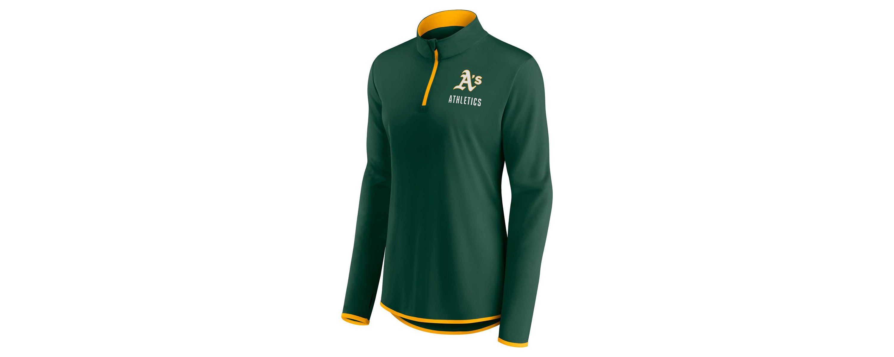 Oakland Athletics MLB Fanatics Athletics Worth The Drive Quarter-Zip Jacket
