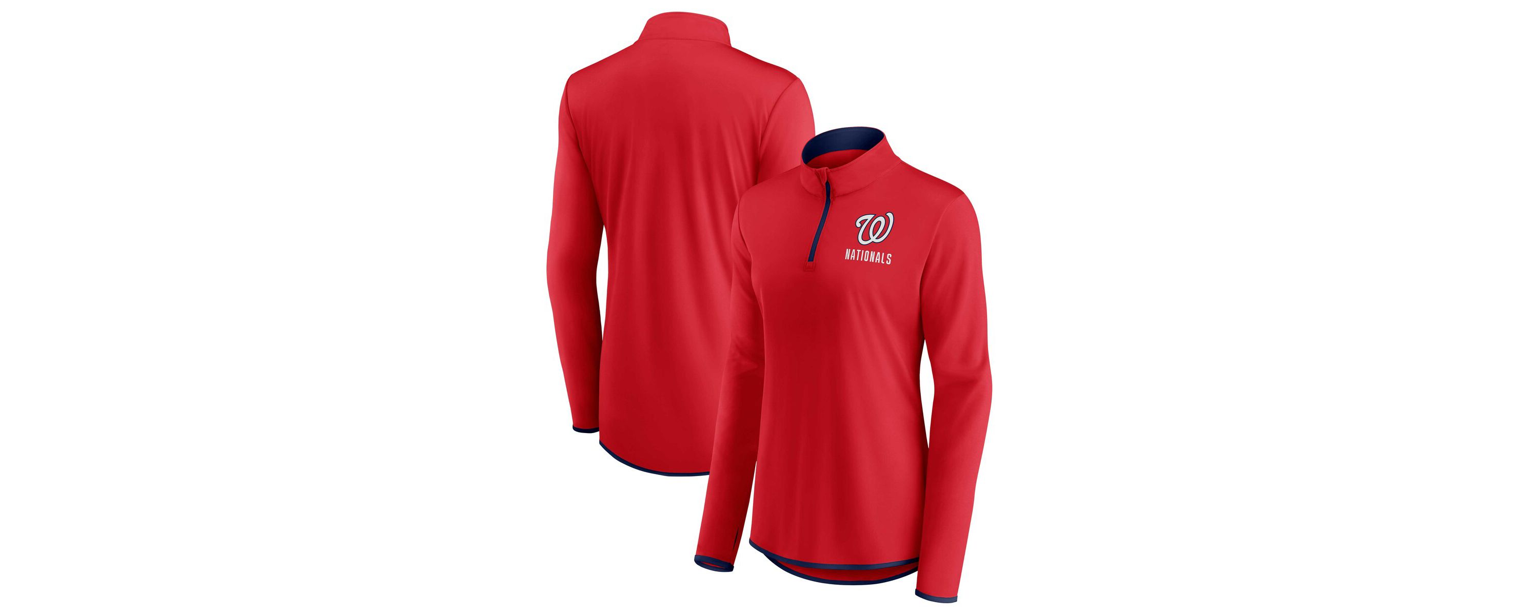 MLB Fanatics Washington Nationals Worth The Drive Quarter-Zip Jacket