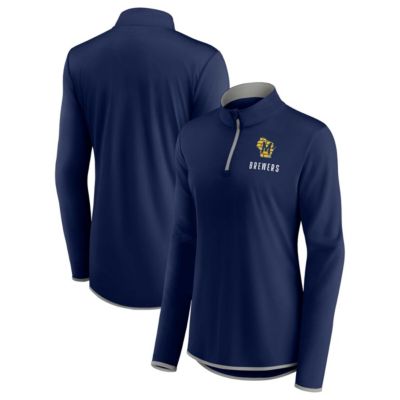 MLB Fanatics Milwaukee Brewers Worth The Drive Quarter-Zip Jacket