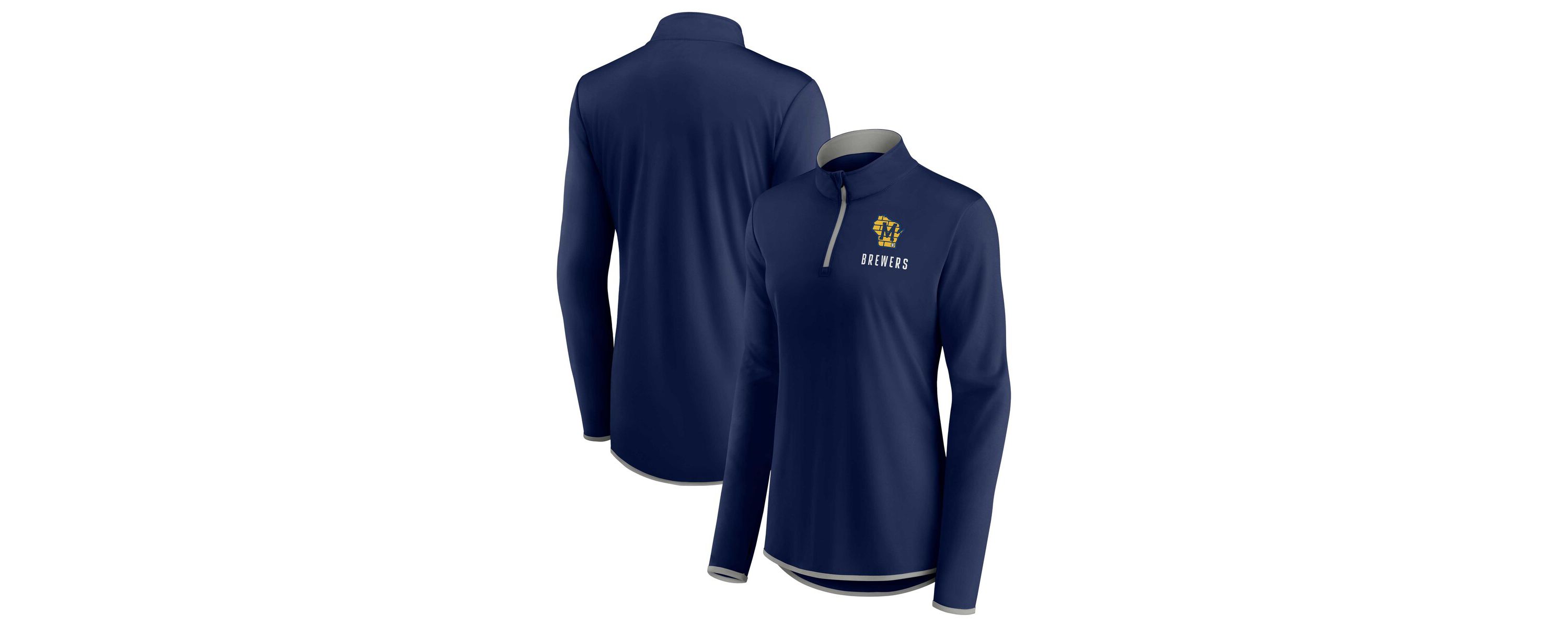 MLB Fanatics Milwaukee Brewers Worth The Drive Quarter-Zip Jacket