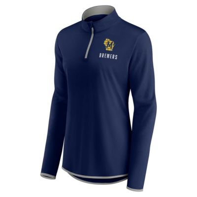 MLB Fanatics Milwaukee Brewers Worth The Drive Quarter-Zip Jacket