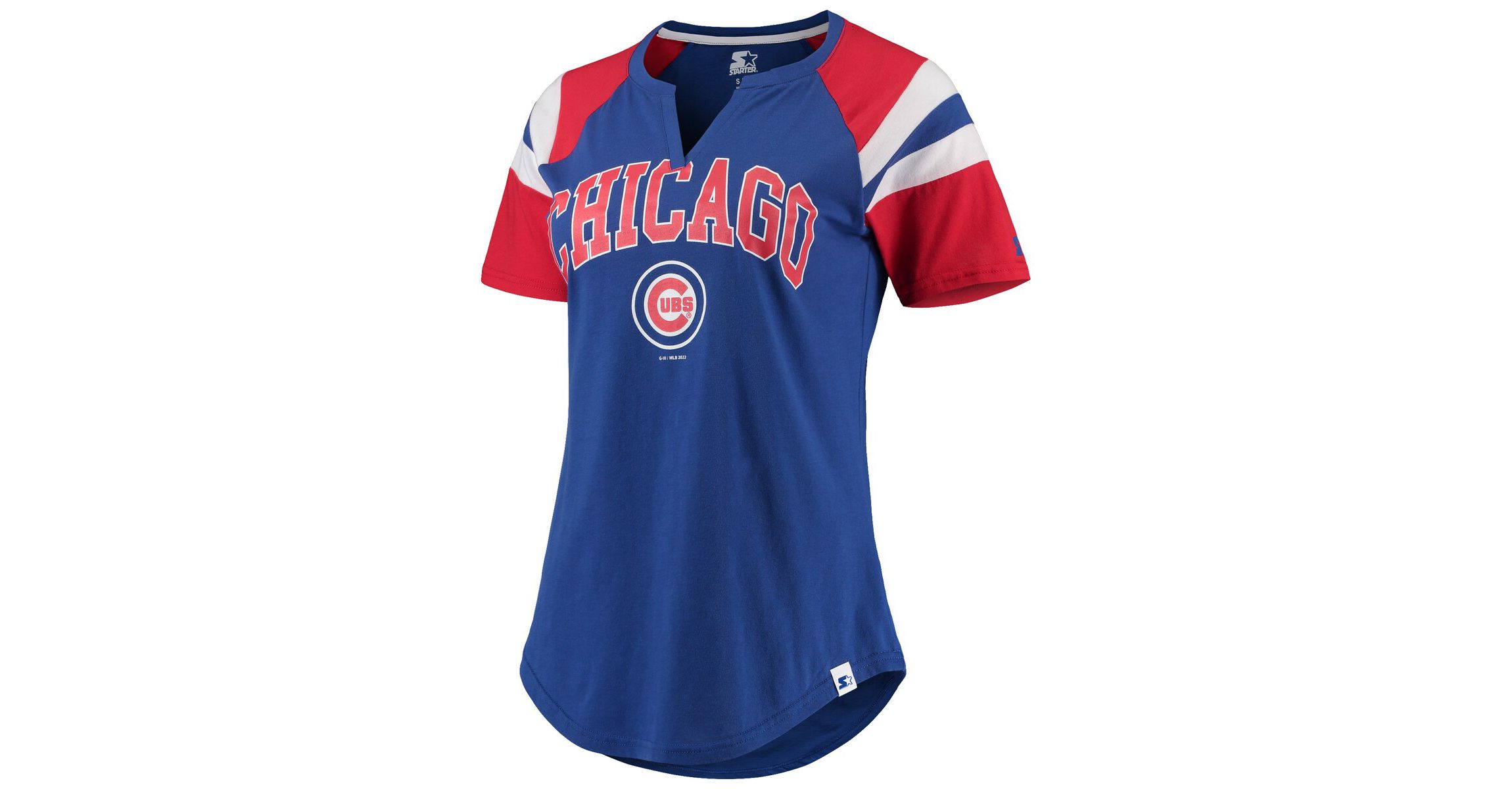 MLB Chicago Cubs Game On Notch Neck Raglan T-Shirt